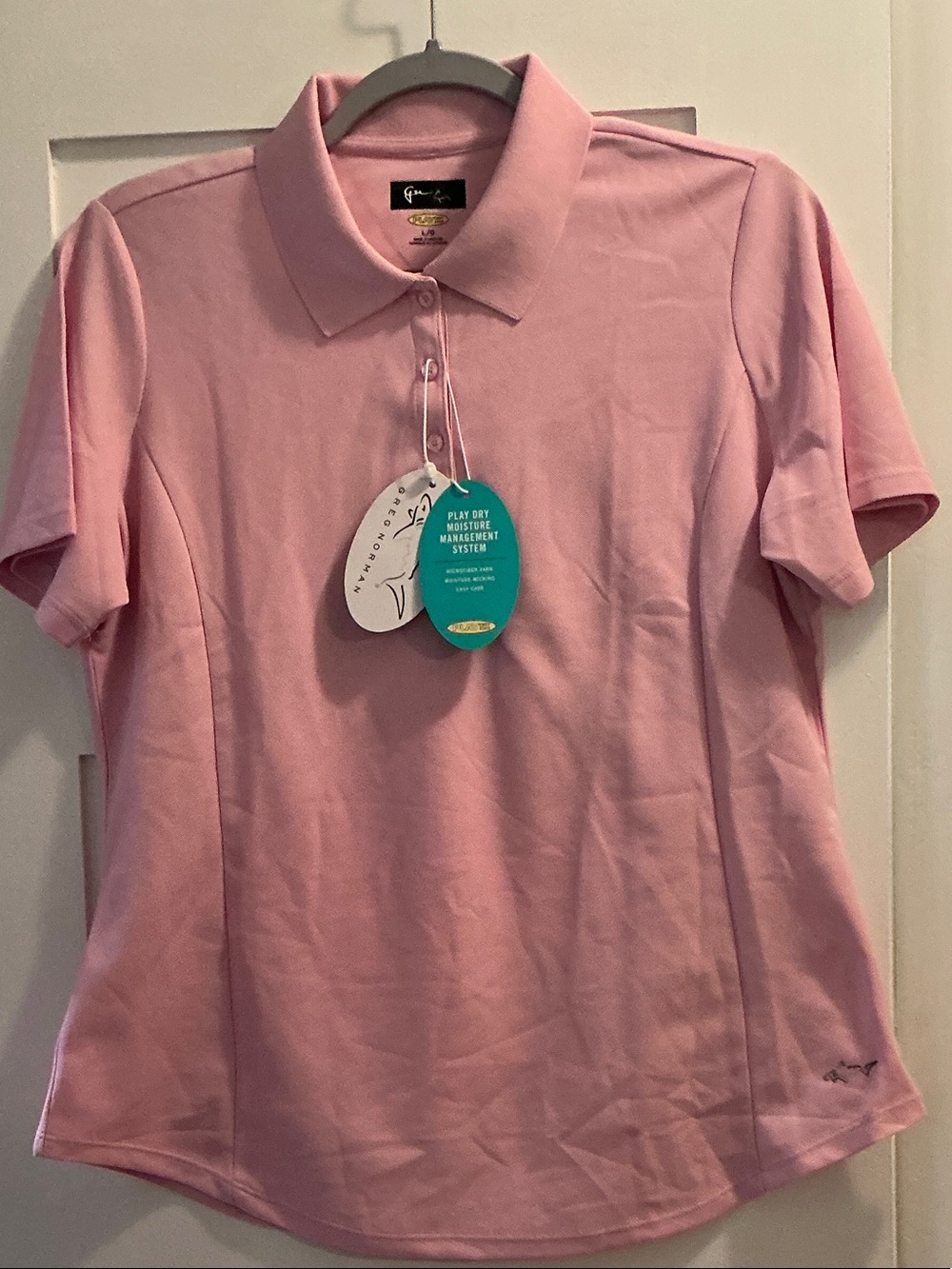 Greg Norman Collection Pink Women's Short-Sleeve Polo